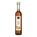 Glasflasche mit goldfarbenem Schraubverschluss und brauner Flüssigkeit. Auf dem Etikett steht „Ingwer Sanddorn / Gingembre Argousier / Ginger Sea Buckthorn“ unter dem Swiss Alpine Herbs Logo. Unten sind Ingwerwurzel, orange Sanddornbeeren sowie das Bio-Logo abgebildet.