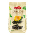 Verpackung mit Kürbiskernen der Marke nectaflor mit Abbildung eines Kürbisses und Kürbiskernen