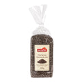 Plastiktüte mit Chiasamen der Marke nectaflor und Aufschrift 'Chia Samen Graines de chia 200g'