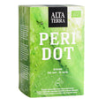 Hellgrüne Teebox mit Peridot Muster