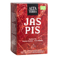 Rote Teebox mit Jaspis muster
