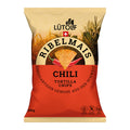 Rote Verpackung mit Ribelmais Chili Tortilla Chips von Lütolf.
