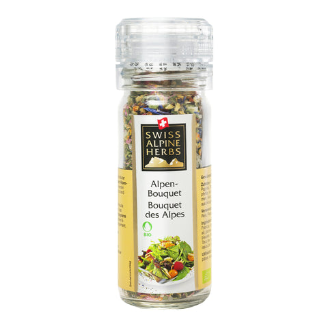 Bio-Kräutermischung Alpen-Bouquet von Swiss Alpine Herbs.
